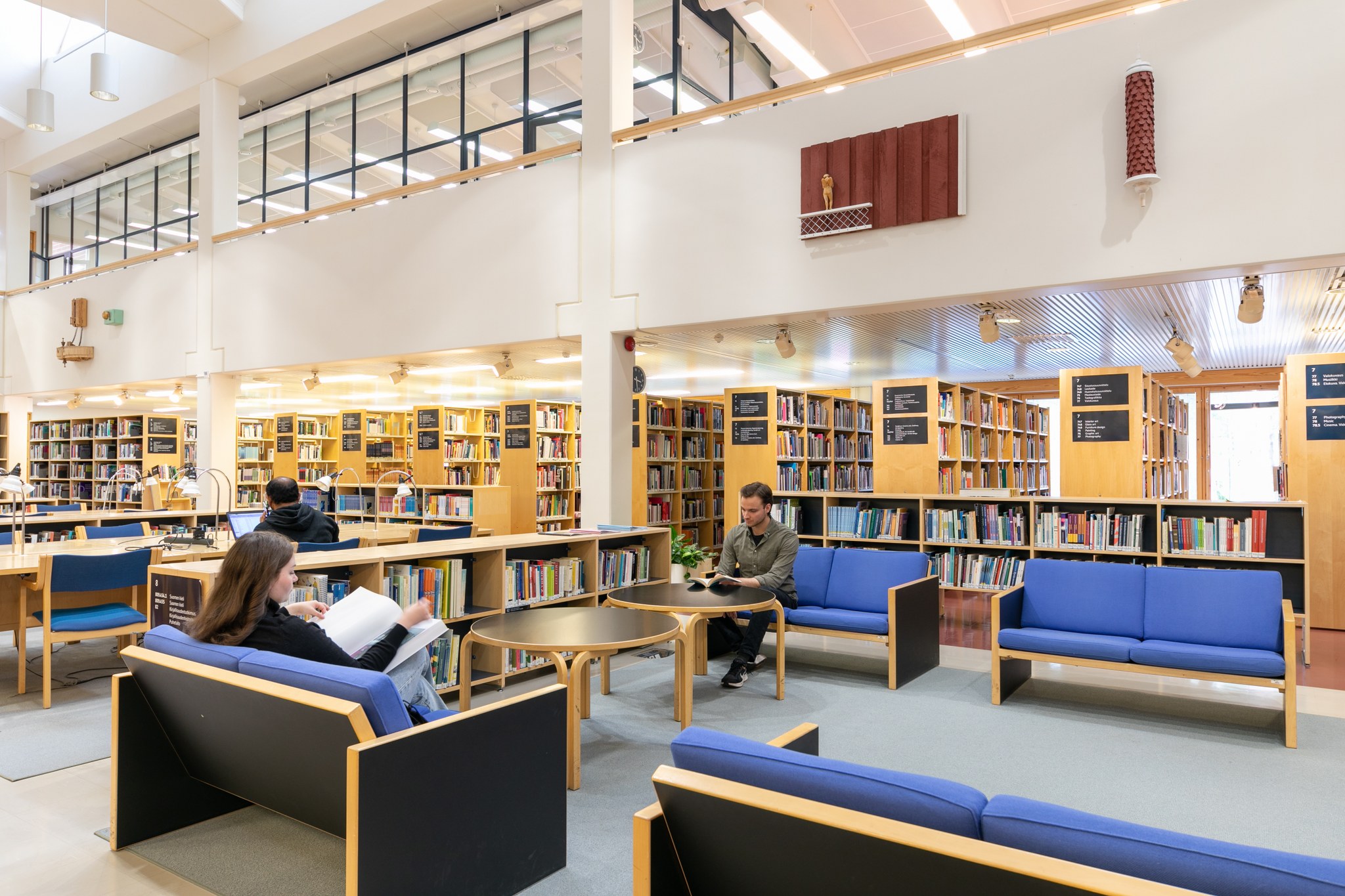 Customers in the University Library